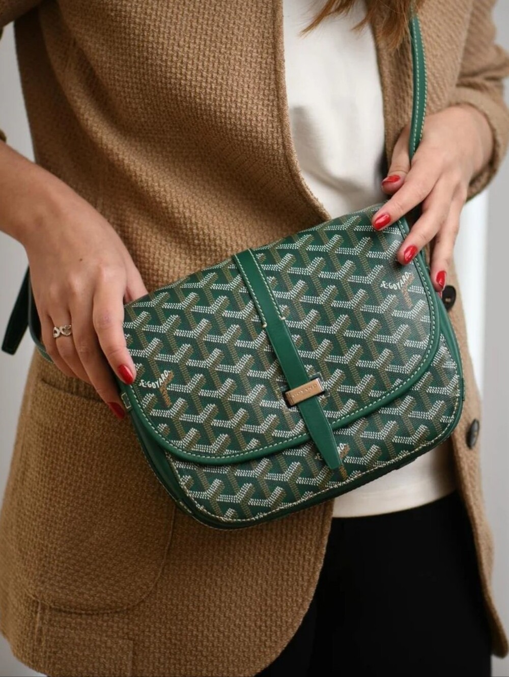 Go 2 Yard Classy Crossbody Emateal Green Flap Purse